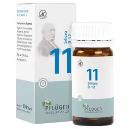 BIOCHEMIE Pflüger 11 Silicea D 12 tablečių, 100 kapsulių