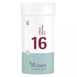 BIOCHEMIE Pflüger 16 Lithium chloratum D 6 tabletės, 400 vnt