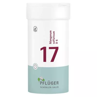 BIOCHEMIE Pflüger 17 Manganum sulphuricum D 6 tabletės, 400 vnt BIOCHEMIE Pflüger 17 Manganum sulphuricum D 6 tabletės, 400 vnt