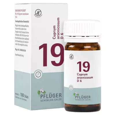 Biochemistry Pflueger 19 Cuprum arsenicosum D 6 tabletės, 100 vnt