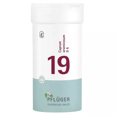 Biochemistry Pflueger 19 Cuprum arsenicosum D 6 tabletės, 400 vnt Biochemistry Pflueger 19 Cuprum arsenicosum D 6 tabletės, 400 vnt