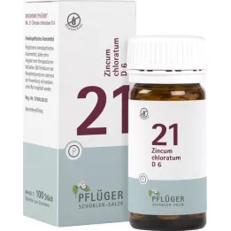 BIOCHEMIE Pflüger 21 Zincum chloratum D 6 tabletės, 100 vnt