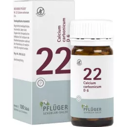 BIOCHEMIE Pflüger 22 Calcium carbonicum D 6 tabletės, 100 vnt