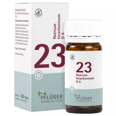 Biochemija Pflueger 23 sodium bicarbon.D 6 tabletės, 100 vnt Biochemija Pflueger 23 sodium bicarbon.D 6 tabletės, 100 vnt