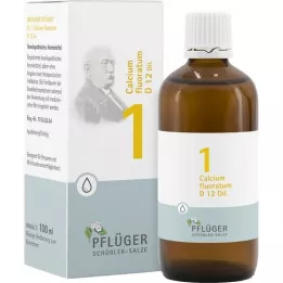 BIOCHEMIE Pflüger 1 Calcium fluoratum D 12 lašų, 100 ml