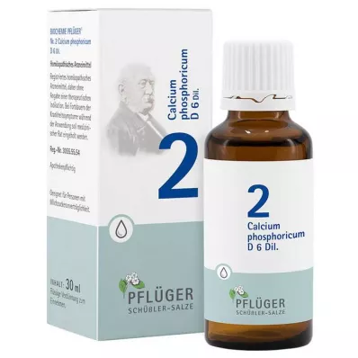 Biochemistry Pflueger 2 Calcium phosphoricum D 6 lašai, 30 ml