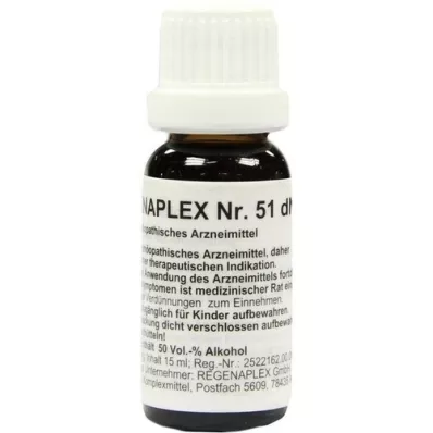 REGENAPLEX Nr. 51 dN lašai, 15 ml