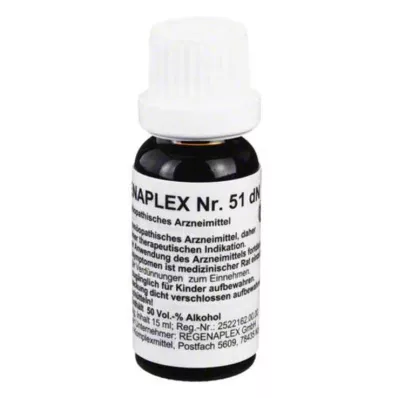 REGENAPLEX Nr. 51 dN lašai, 15 ml