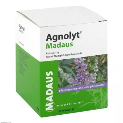AGNOLYT MADAUS Kietosios kapsulės, 100 vnt AGNOLYT MADAUS Kietosios kapsulės, 100 vnt