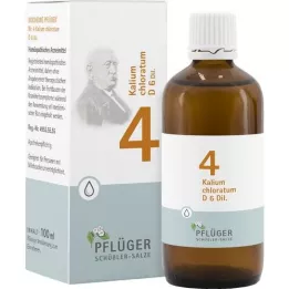 BIOCHEMIE Pflüger 4 Potassium chloratum D 6 lašai, 100 ml