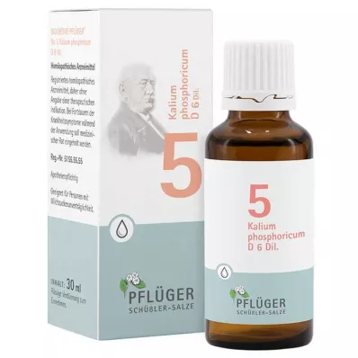 BIOCHEMIE Pflüger 5 Potassium phosphoricum D 6 lašinti, 30 ml