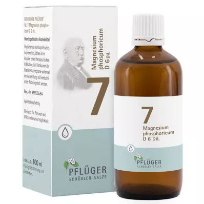 Biochemistry Pflueger 7 Magnesium phosphoricum D 6 lašai, 100 ml