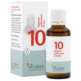 BIOCHEMIE Pflüger 10 Natrium sulfuricum D 6 lašinti, 30 ml