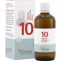 BIOCHEMIE Pflüger 10 Natrium sulfuricum D 6 lašinti, 100 ml