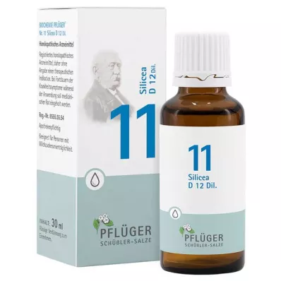 BIOCHEMIE Pflüger 11 Silicea D 12 lašų, 30 ml