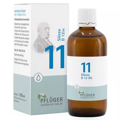 BIOCHEMIE Pflüger 11 Silicea D 12 lašų, 100 ml