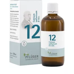 BIOCHEMIE Pflüger 12 Calcium sulphuricum D 6 lašinti, 100 ml