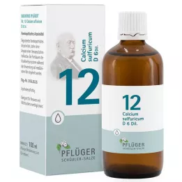 BIOCHEMIE Pflüger 12 Calcium sulphuricum D 6 lašinti, 100 ml