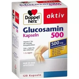 DOPPELHERZ Gliukozaminas 500 kapsulių, 120 kapsulių