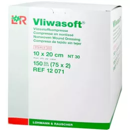 VLIWASOFT Neaustiniai kompresai 10x20 cm sterilūs 4l, 150 vnt