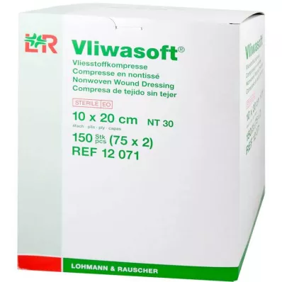 VLIWASOFT Neaustiniai kompresai 10x20 cm sterilūs 4l, 150 vnt