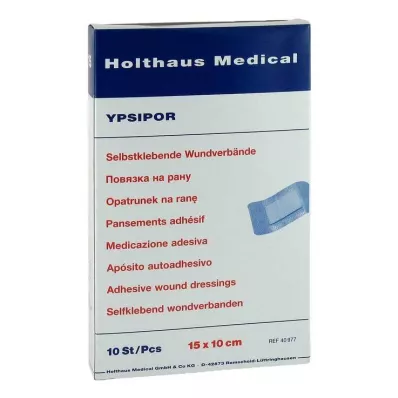 WUNDVERBAND Ypsipor sterilus 10x15 cm, 10 vnt WUNDVERBAND Ypsipor sterilus 10x15 cm, 10 vnt
