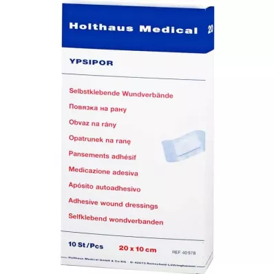 WUNDVERBAND Ypsipor sterilus 10x20 cm, 10 vnt WUNDVERBAND Ypsipor sterilus 10x20 cm, 10 vnt