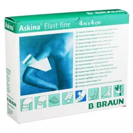 ASKINA Elastinis plonas tvarstis 4 cmx4 m laisvas, 20 vnt