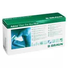 ASKINA Elastinis plonas tvarstis 10 cmx4 m birus, 50 vnt