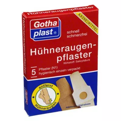 GOTHAPLAST Cornmed kukurūzų tinkas 2x6 cm, 5 vnt