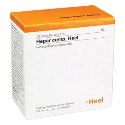 HEPAR COMP.Kulno ampulės, 100 vnt