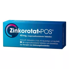 ZINKOROTAT POS enterinėmis plėvele dengtos tabletės, 50 vnt