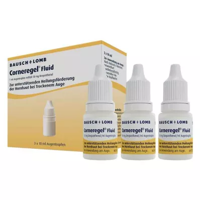 CORNEREGEL Skystis akių lašams, 3X10 ml CORNEREGEL Skystis akių lašams, 3X10 ml