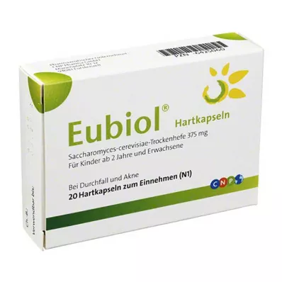 EUBIOL Kietosios kapsulės, 20 vnt