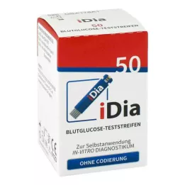 IDIA IME-DC Gliukozės kiekio kraujyje nustatymo juostelės, 50 vnt