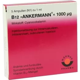 B12 ANKERMANN 1 000 μg ampulės, 5X1 ml