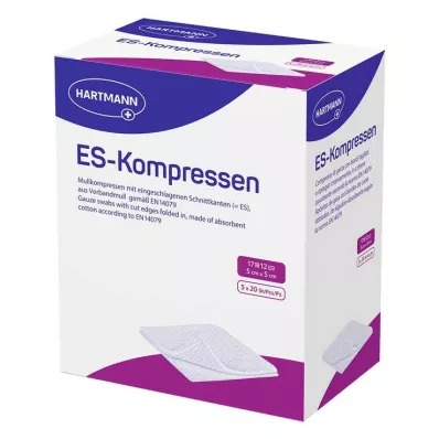 ES-KOMPRESSEN sterilus 5x5 cm 12x pakuotė, 5X20 vnt