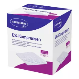 ES-KOMPRESSEN sterilus 7,5x7,5 cm 12x didmeninė pakuotė, 5X20 vnt
