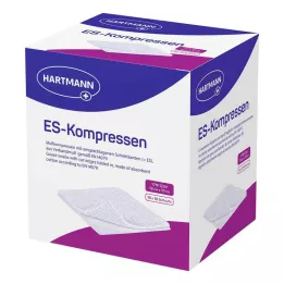ES-KOMPRESSEN sterilus 10x10 cm 12x biri pakuotė, 10X10 vnt