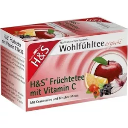 H&amp;S Vaisiai su vitamino C filtravimo maišeliu, 20X2,7 g