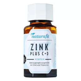 NATURAFIT Cinkas plius C+D kapsulės, 90 kapsulių