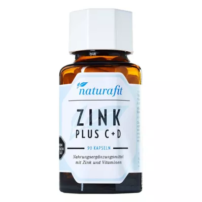 NATURAFIT Cinkas plius C+D kapsulės, 90 kapsulių NATURAFIT Cinkas plius C+D kapsulės, 90 kapsulių