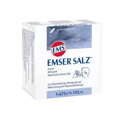 Emserio druska 1,475 g miltelių, 20 vnt