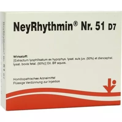 NEYRHYTHMIN Nr. 51 D 7 ampulės, 5X2 ml