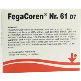 FEGACOREN Nr. 61 D 7 ampulės, 5X2 ml