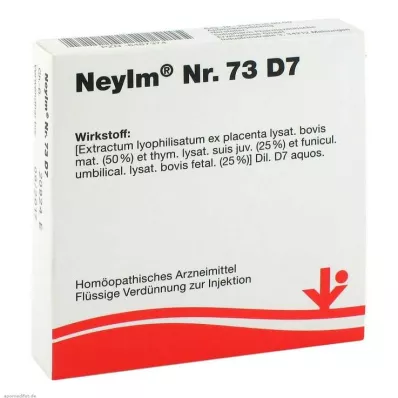 NEYIM Nr. 73 D 7 ampulės, 5X2 ml