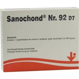 SANOCHOND Nr. 92 D 7 ampulės, 5X2 ml