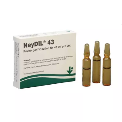 NEYDIL Nr.43 Revitorgan Dil.D 4 po ampulę vet., 5X2 ml NEYDIL Nr.43 Revitorgan Dil.D 4 po ampulę vet., 5X2 ml