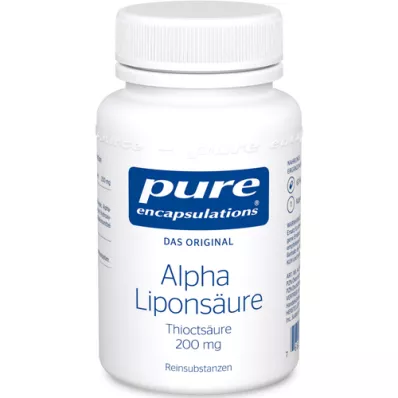 PURE ENCAPSULATIONS Alfa lipoinės rūgšties kapsulės, 60 kapsulių