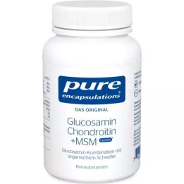 PURE ENCAPSULATIONS Gliukozaminas+Chondr.+MSM Kapsulės, 60 kapsulių